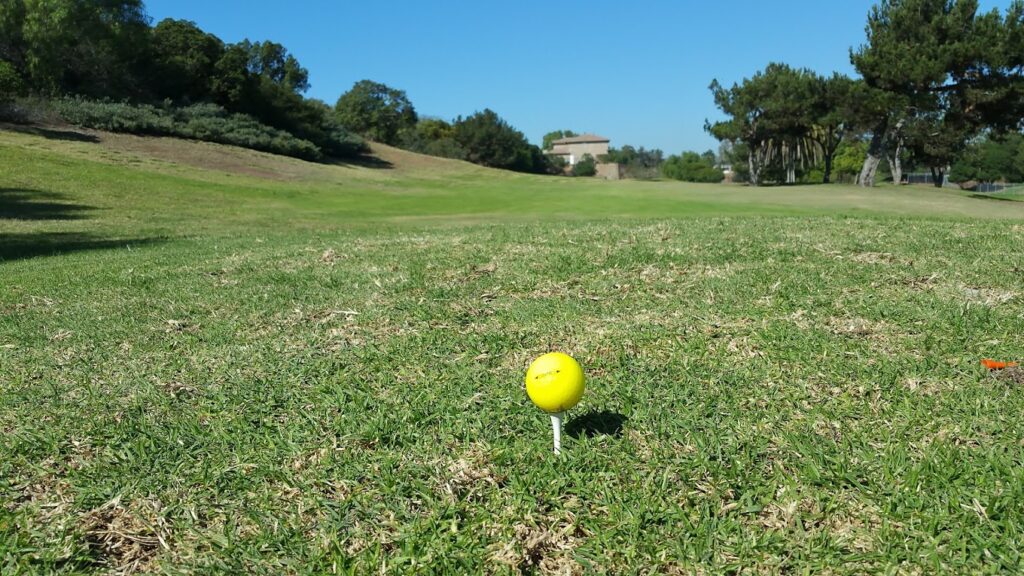 Image of golf ball on tee